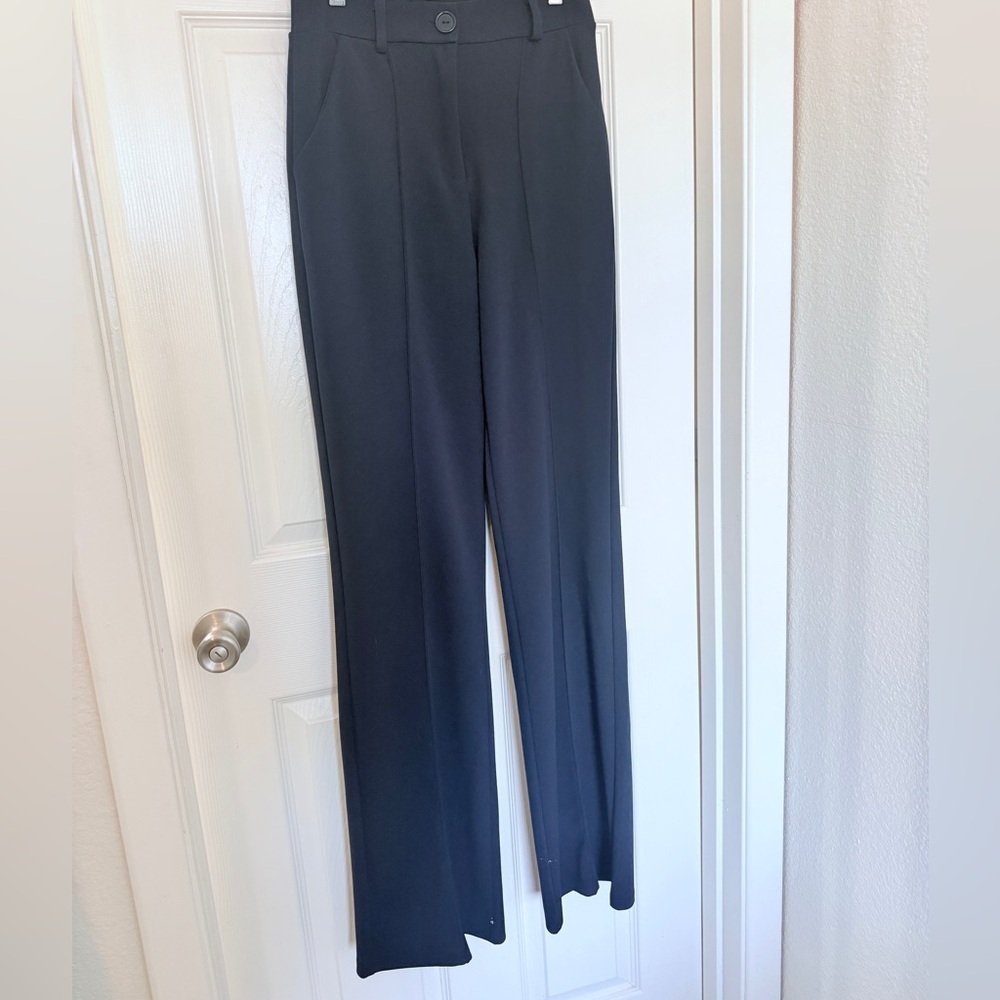 Fashion Nova Navy High Waisted Wide Leg Dress Pants Size M - Picture 4 of 6